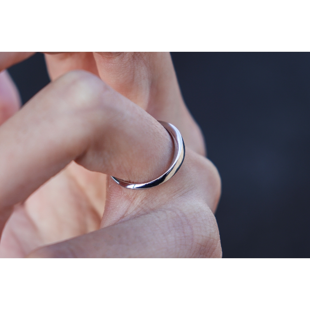 結婚指輪No4 3.0 プラチナ(幅3.0mm / Pt950) らせんデザイン | 結婚 
